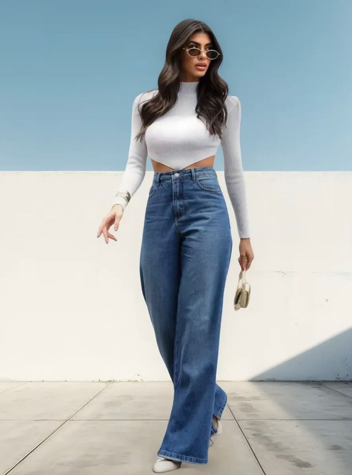 Calça Jeans Cintura Alta